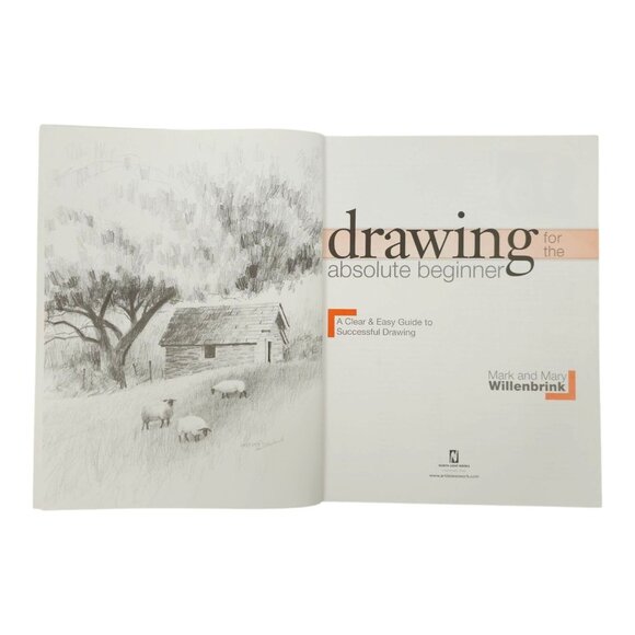 Drawing For The Absolute Beginner Paperback Mark Mary Willenbrink Sketch Pad Lot - Picture 10 of 16